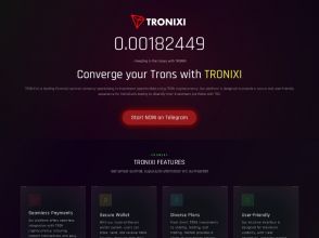 TroniXi - облачный майнинг в Телеграм-боте: +5% на 100 дней, СТРАХОВКА