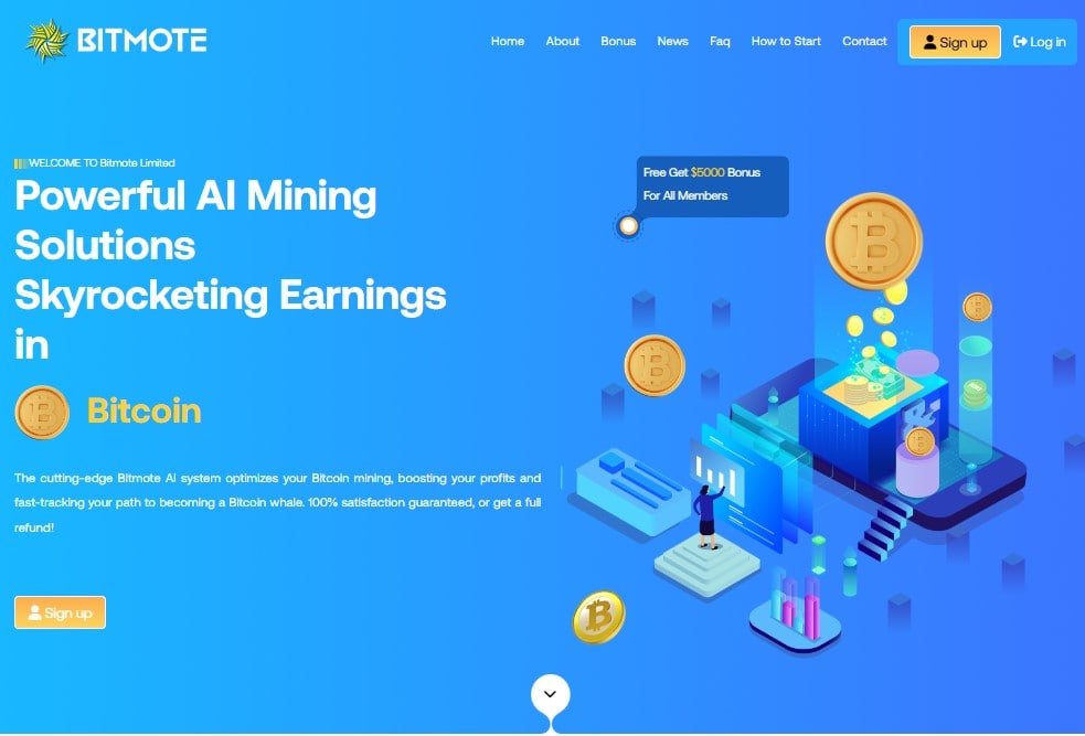 Bitmote Limited - инвестиции: 9% на 13 дней, депозит включен, +СТРАХОВКА