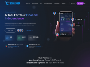 Exoledger - инвестиции онлайн: 1.2% - 13% в день на 15 - 20 дней, от 20 USD