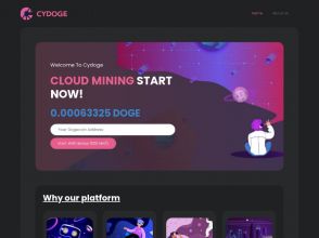 CYDOGE - псевдомайнинг 7% - 9% в день и бонус 1000 MH/s, + СТРАХОВКА