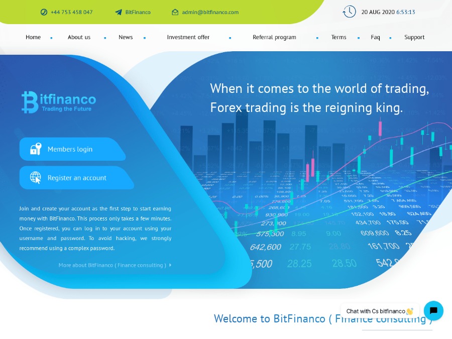 BitFinanco - сверхприбыль 10% - 20% каждый день и бессрочно +СТРАХОВКА