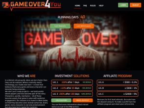 Game Over - инвестиционные афтепланы 102% через 7 дн / 110% через 30 дн