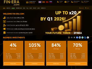 Fin Era - онлайн инвестиции от 0.8% до 10% в день, вход от $10 + СТРАХОВКА