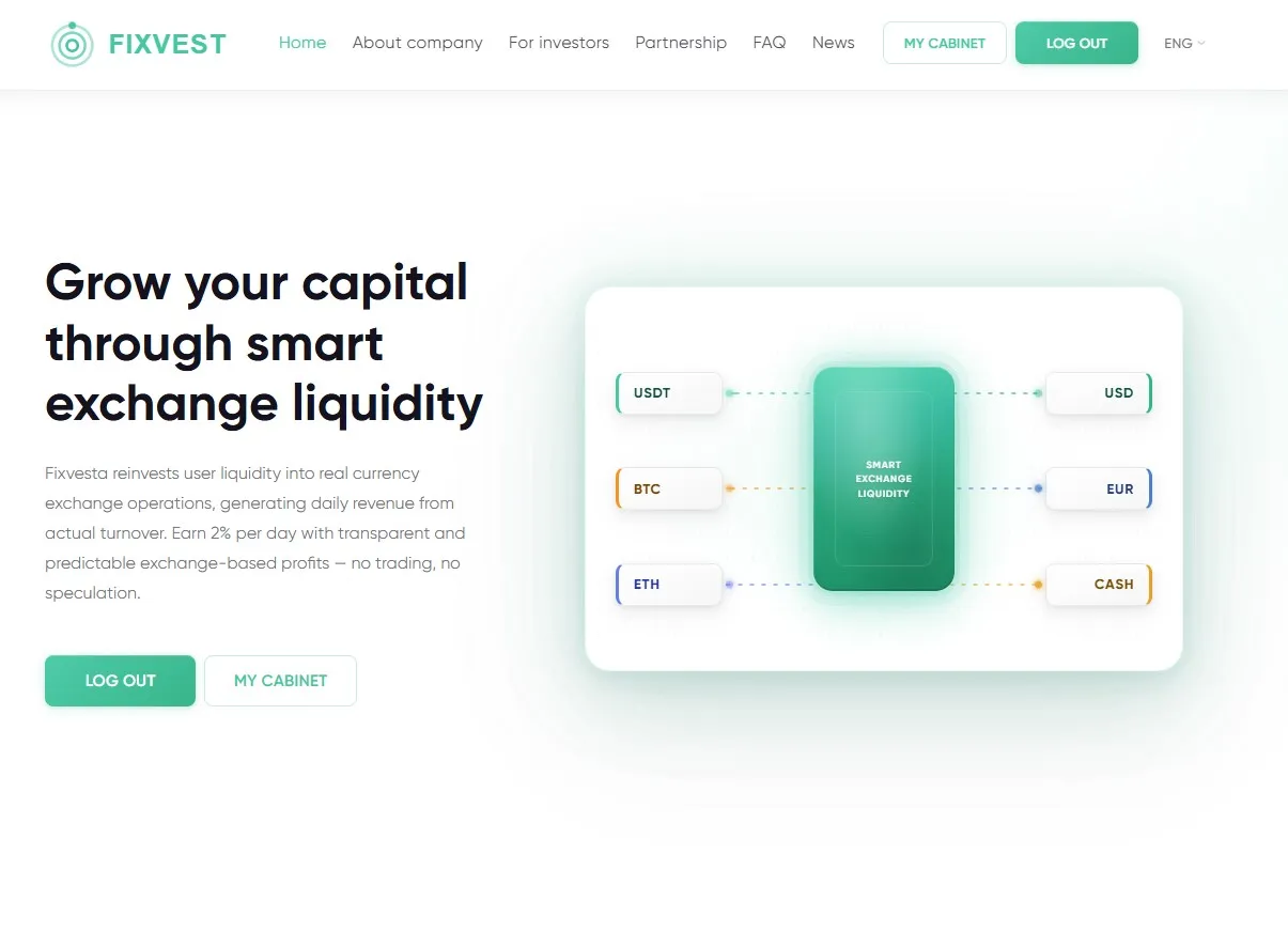 FixVest - инвестиции online с доходом +2% на 100 дней + СТРАХОВКА $100