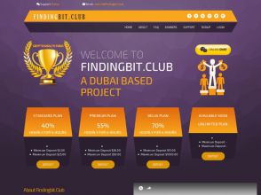 Finding Bit Club - HYIP с почасовыми выплатами и доходом от 40% за 1 час