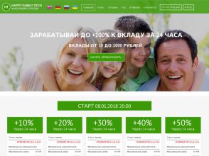 Happy Family Tech - инвестиции в рублях через систему Payeer, партнерка