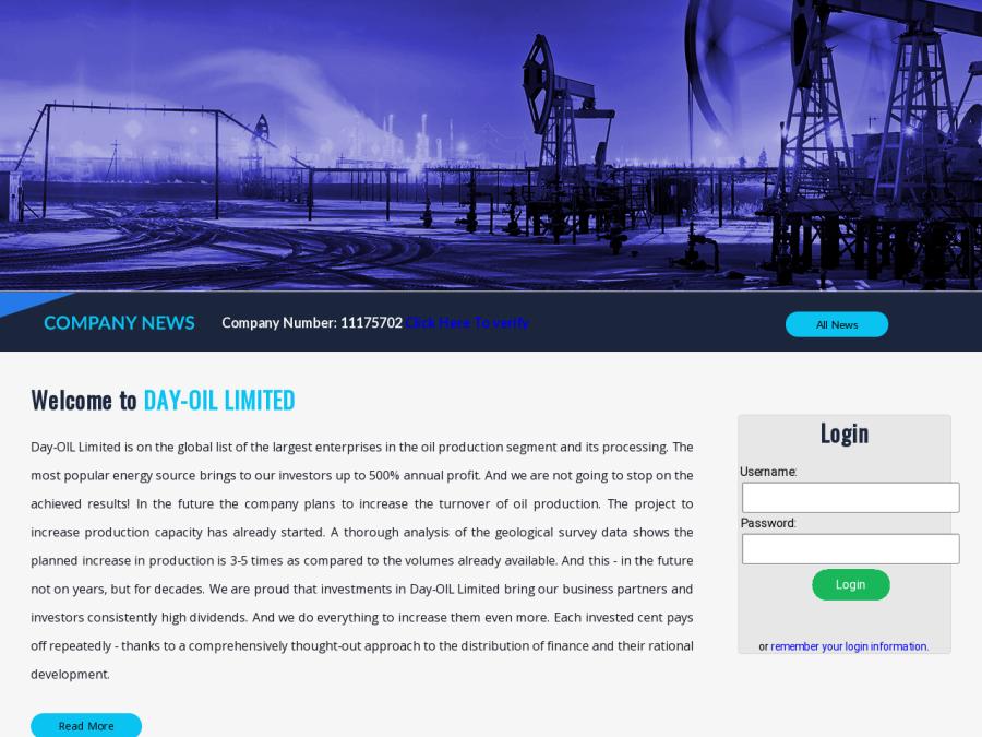 Day OIL Limited - инвестиции в нефть с доходом 104 - 12000% за 1 - 69 дней