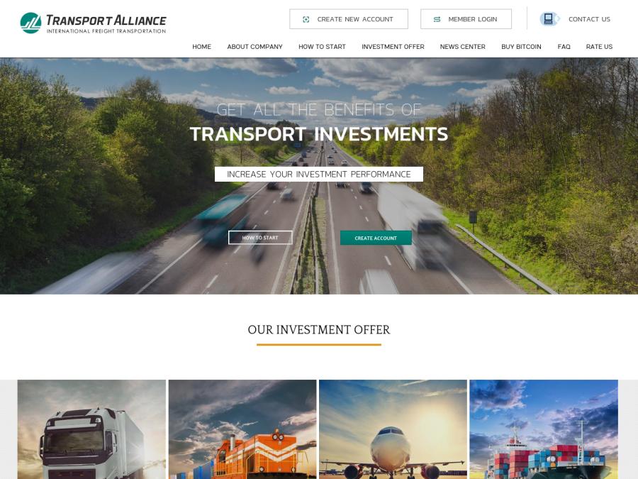 Transport-Alliance - англоязычный хайп с доходом 8–9–10–11% в день, 25 USD