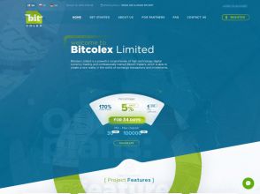 Bitcolex - инвестиционный проект со сверхдоходом от +5% за день, от 30 $