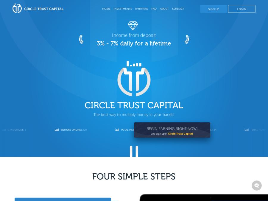 Circle Trust Capital - бессрочные инвестиции с доходом 3-5-7% в день, от 1$