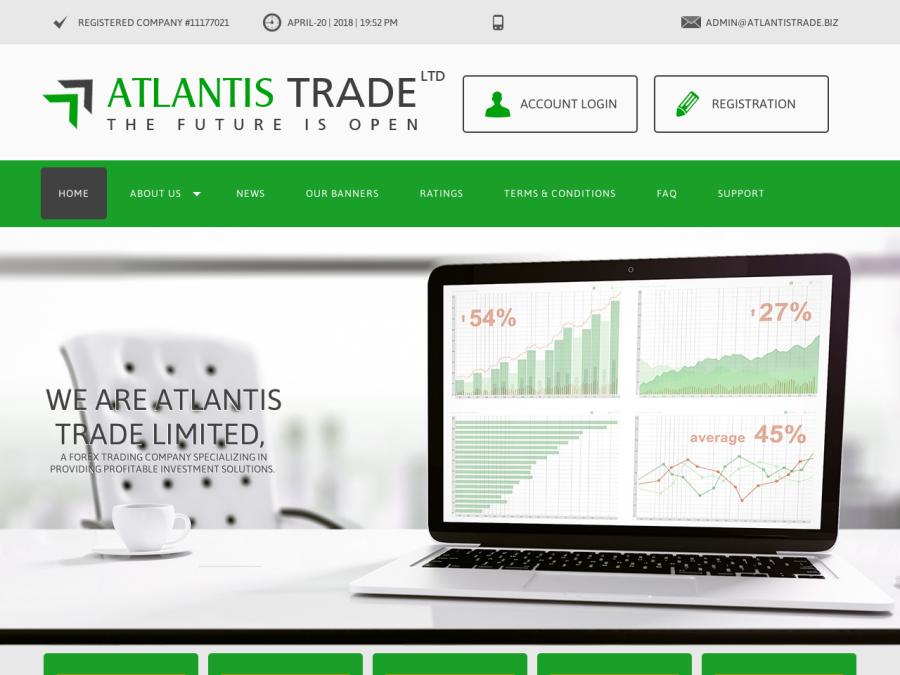 Atlantis Trade Limited - доход в хайпе от +3% за день, заработок USD и Crypto