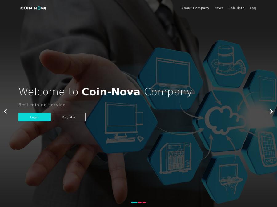 Coin-Nova - псевдо майнинг более 20 криптовалют с бонусом 100 GH/s