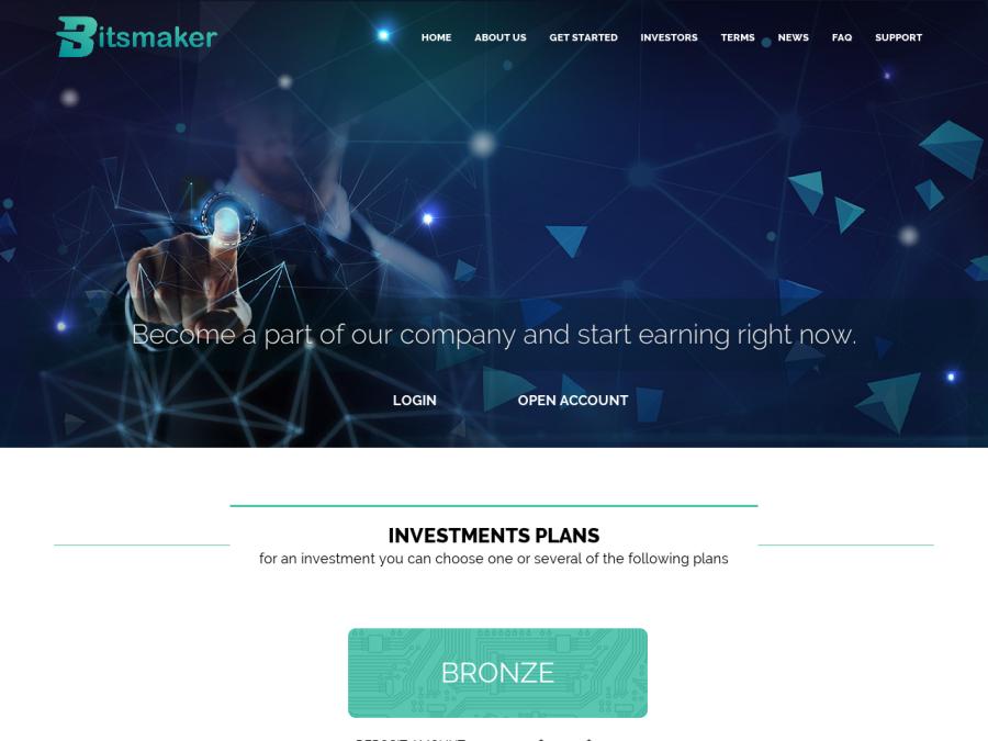 Bitsmaker - сверхдоходный почасовой заработок от +1% за 1 час, от 10 USD